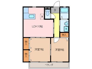 伊勢市駅 徒歩23分 1階の物件間取画像